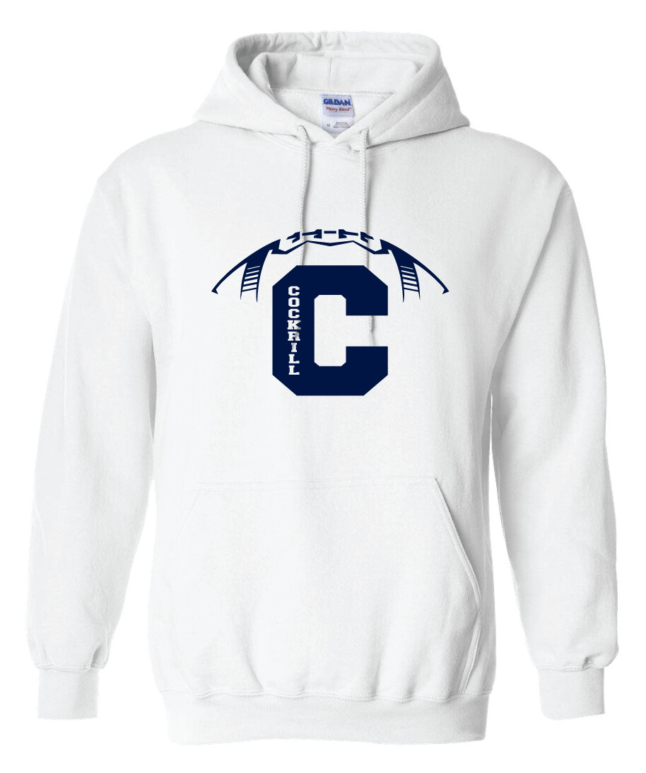 Cockrill Football - Hoodie, Garment Color: White