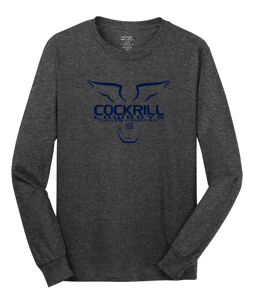 Cockrill XC - Long Sleeve, Color: Dark Heather