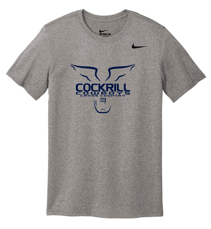 Cockrill XC - Nike® Legend Tee, Color: Carbon Heather