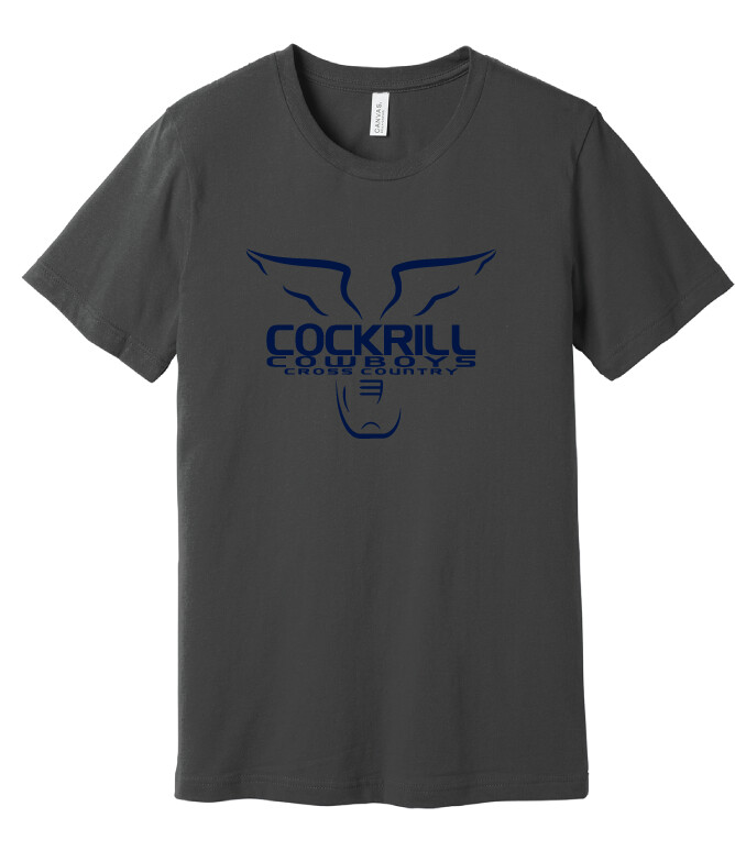 Cockrill XC - Bella+Canvas Short Sleeve, Color: Charcoal