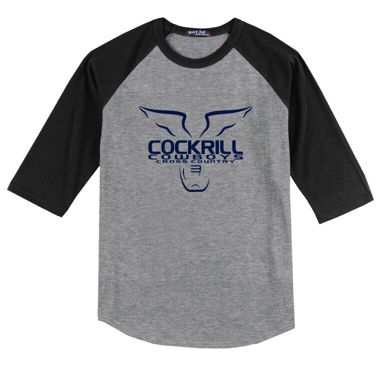 Cockrill XC - Raglan Baseball, Color: Grey / Black