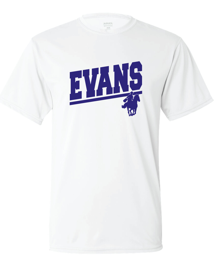 2021-22 Spirit Wear - EVANS - Short Sleeve, Garment Color: White
