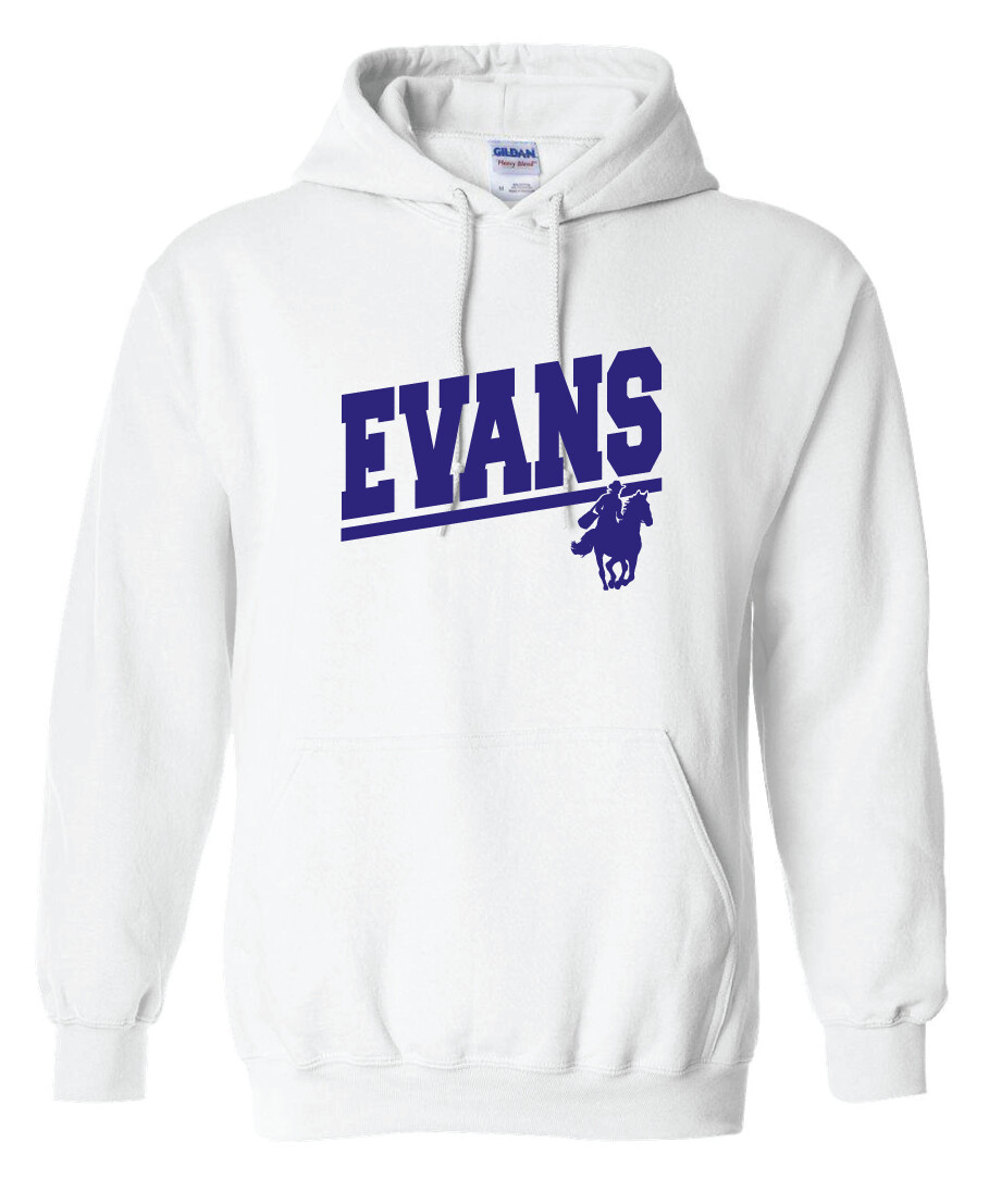2021-22 Spirit Wear - EVANS - Hoodie, Garment Color: White