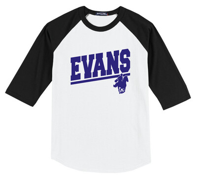 2021-22 Spirit Wear - EVANS - Raglan Baseball