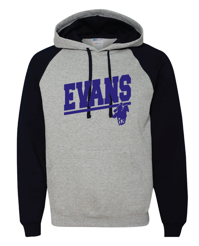 2021-22 Spirit Wear - EVANS - Raglan Hoodie