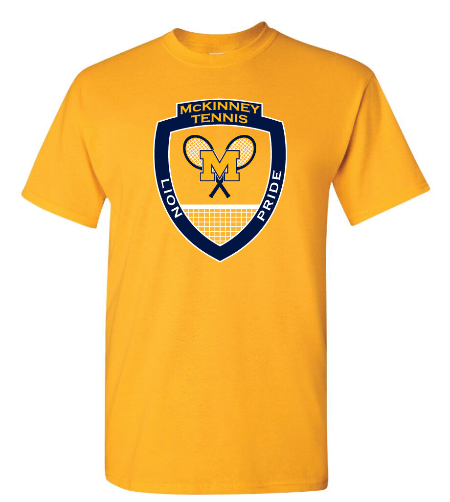 McKinney Tennis - Big Logo - Short Sleeve, Garment Color: Gold