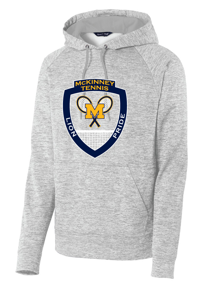 McKinney Tennis - Big Logo - Electric Dri-Fit Hoodie, Color: Silver, Size: Youth S