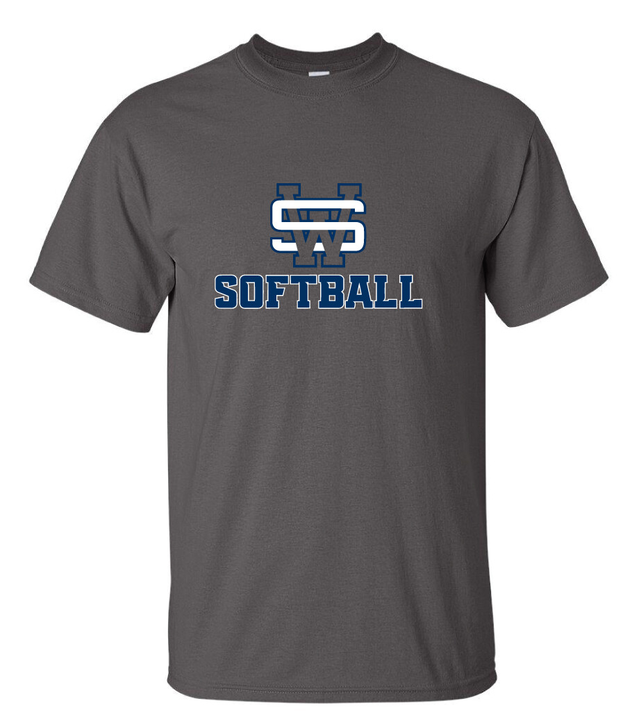 SW Softball - Short Sleeve, Color: Charcoal