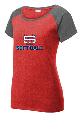SW Softball - Heather Scoop Neck