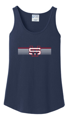 Fading Lines - Ladies Cotton Tank