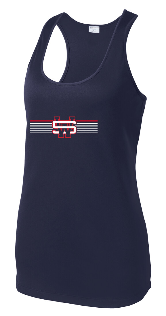 Fading Lines - Dri-Fit Racerback Tank
