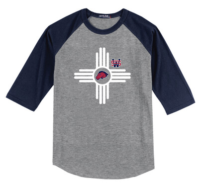 Zia Mustang - Raglan Baseball