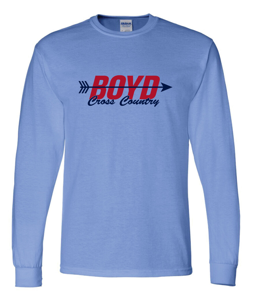 XC/T&amp;F Fan Wear - Arrow - Long Sleeve, Color: Columbia Blue