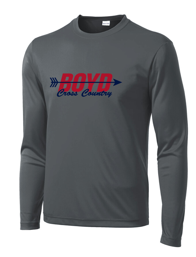 XC/T&amp;F Fan Wear - Arrow - Dri-Fit Long Sleeve, Color: Iron Grey
