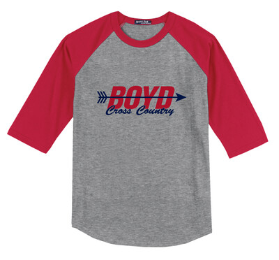 XC/T&amp;F Fan Wear - Arrow - Raglan Baseball