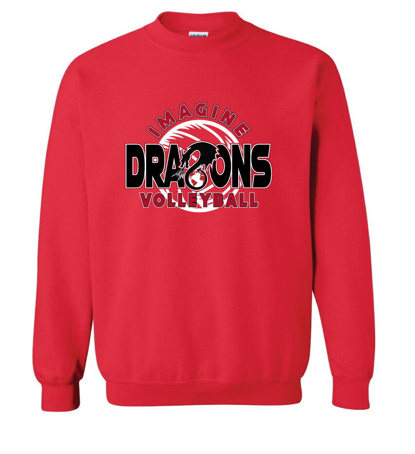 2021-22 VB Fan Wear - Crew Sweatshirt, Color: Red