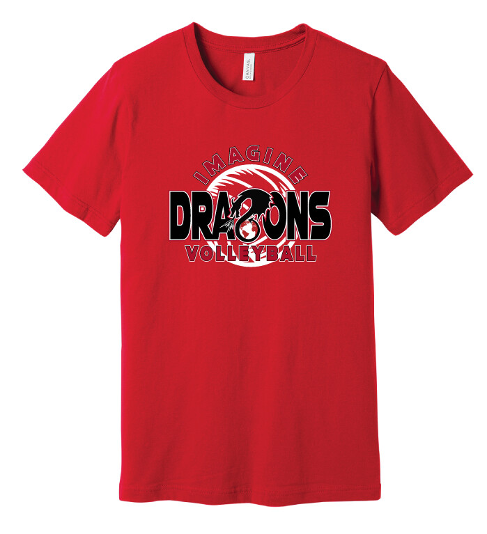 2021-22 VB Fan Wear - Bella+Canvas Short Sleeve, Color: Red