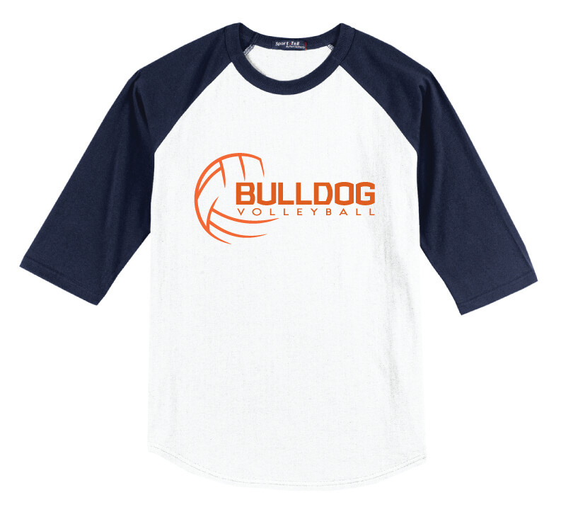 VB Gear - Faded VB - Raglan Baseball, Garment Color: White / Navy