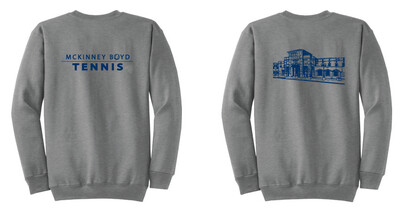 Tennis Simple w/ School Fan Wear - Crew Sweatshirt
