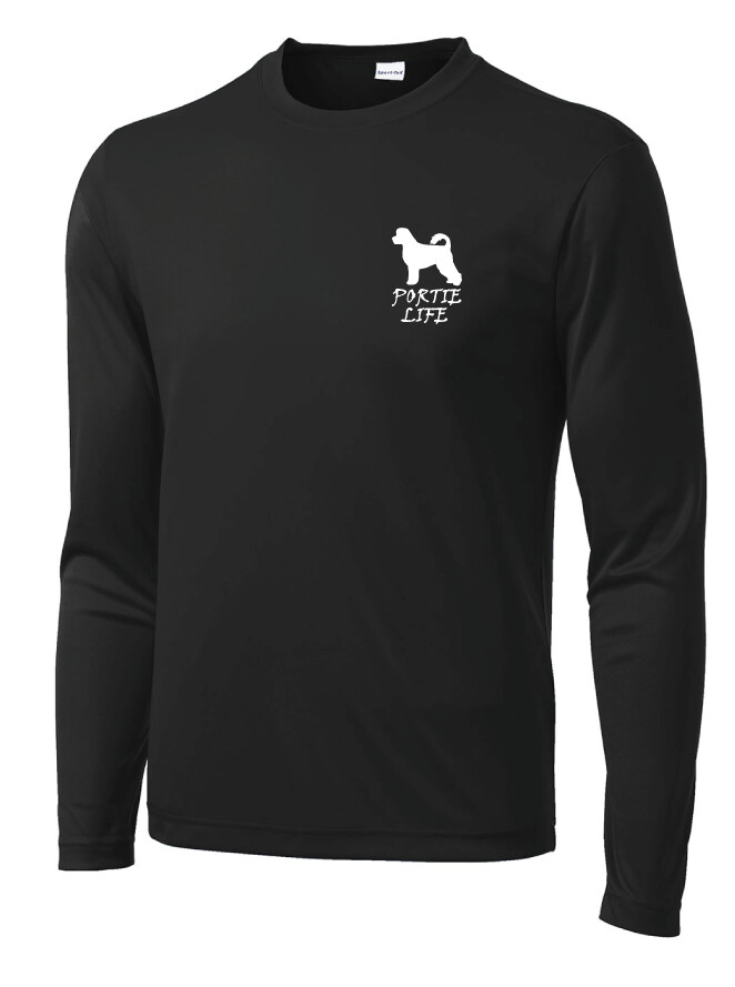 USSPWDC - Portie Life - Unisex Dri-Fit Long Sleeve, Garment Color: Black