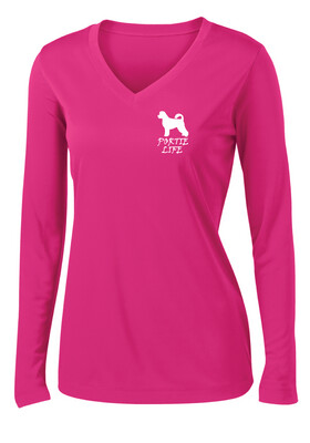 USSPWDC - Portie Life - Ladies Dri-Fit V-Neck Long Sleeve