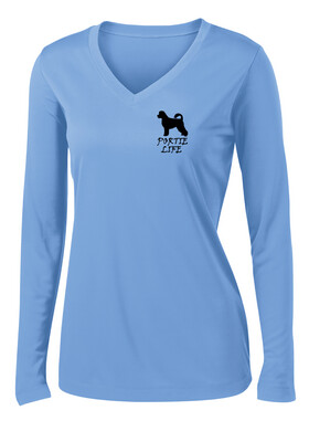 USSPWDC - Portie Life - Ladies Dri-Fit V-Neck Long Sleeve