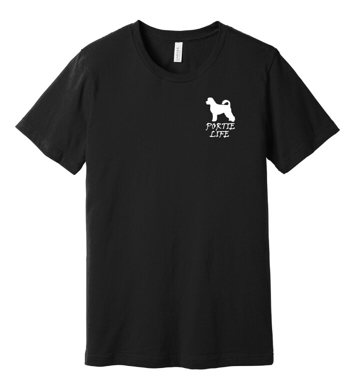 USSPWDC - Portie Life - Unisex Bella+Canvas Short Sleeve, Garment Color: Black