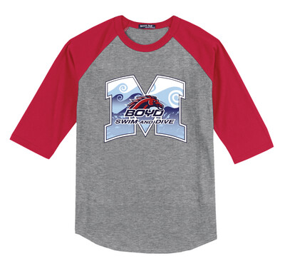 Boyd Swim &amp; Dive - M Waves - Raglan Baseball