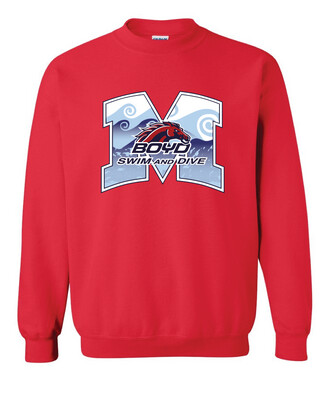 Boyd Swim &amp; Dive - M Waves - Crew Sweatshirt