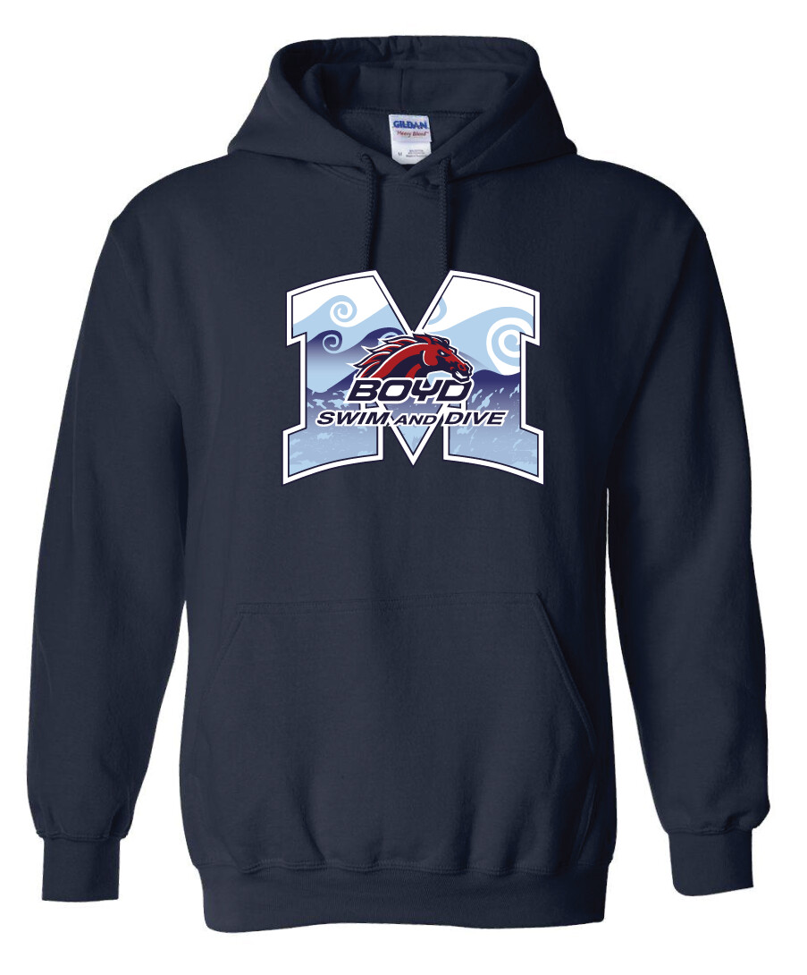 Boyd Swim &amp; Dive - M Waves - Hoodie, Color: Navy