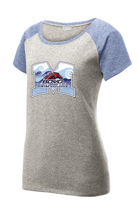 Boyd Swim &amp; Dive - M Waves - Ladies Heather Scoop Neck