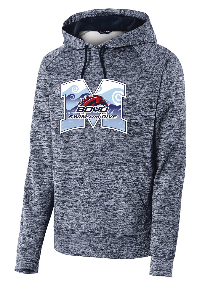 Boyd Swim &amp; Dive - M Waves - Electric Dri-Fit Hoodie, Color: Navy