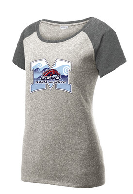Boyd Swim &amp; Dive - M Waves - Ladies Heather Scoop Neck