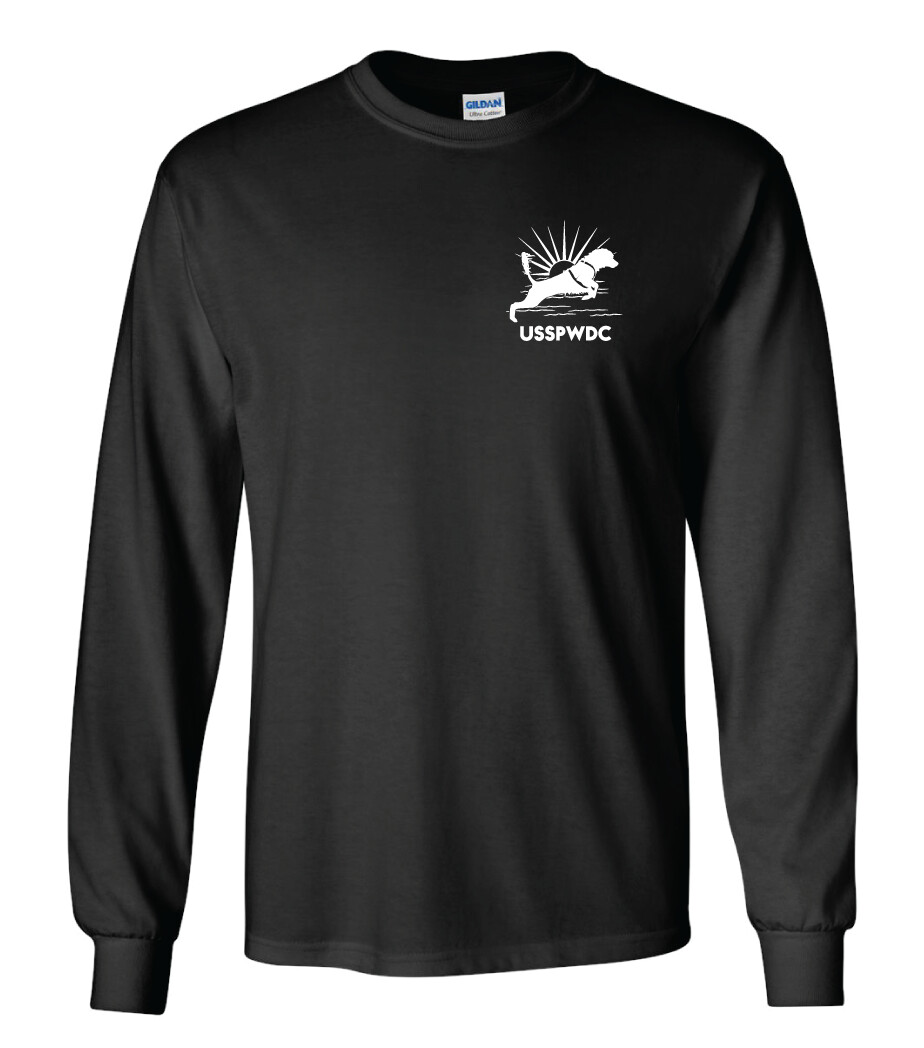 USSPWDC - Sunrise Dog - Unisex Long Sleeve, Garment Color: Black