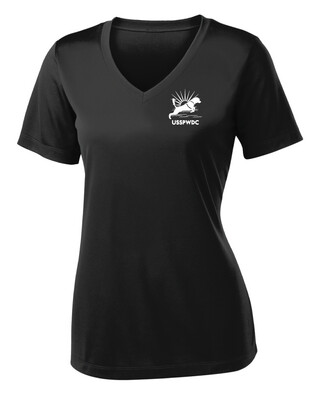 USSPWDC - Sunrise Dog - Ladies Dri-Fit V-Neck