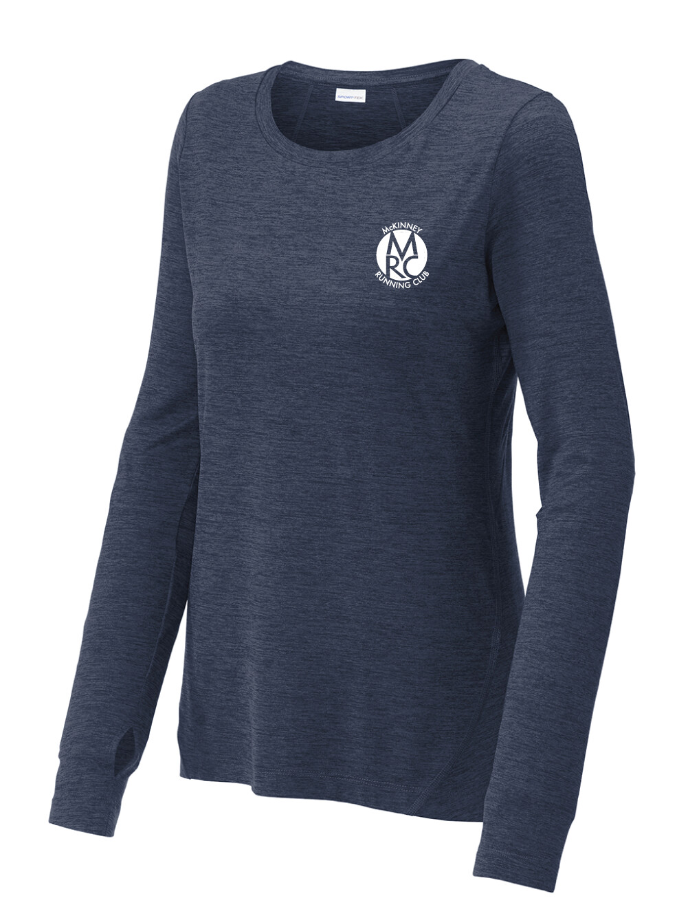 MRC - Exchange 1.5 Long Sleeve Crew, Print Size: Small Logo, Garment Color: Dark Demin