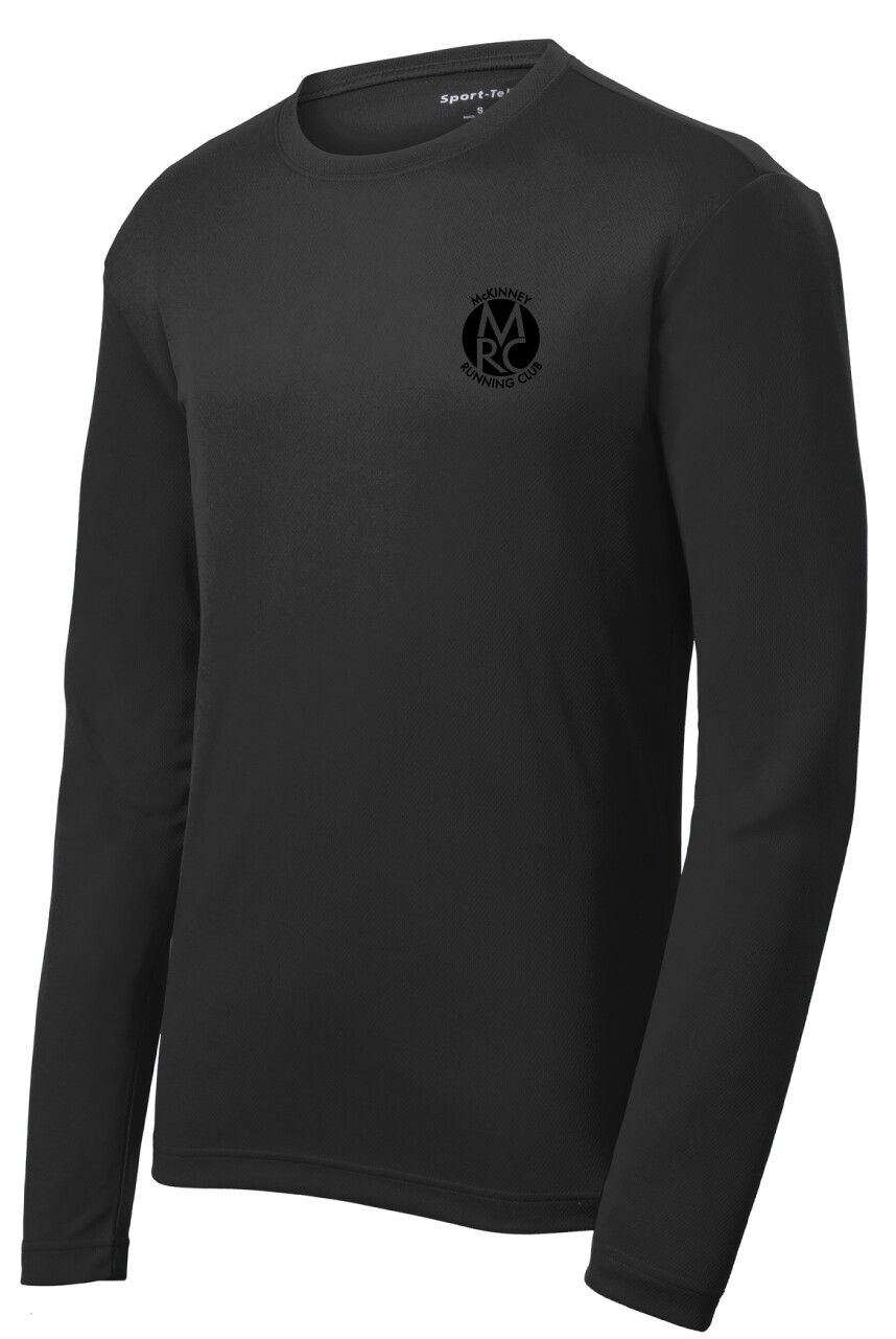 MRC - RacerMesh Dri-Fit Long Sleeve, Print Size: Small Logo, Print Color: Black, Garment Color: Black