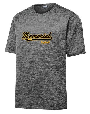 Memorial Softball - Script Design - Electric Dri-Fit Short Sleeve