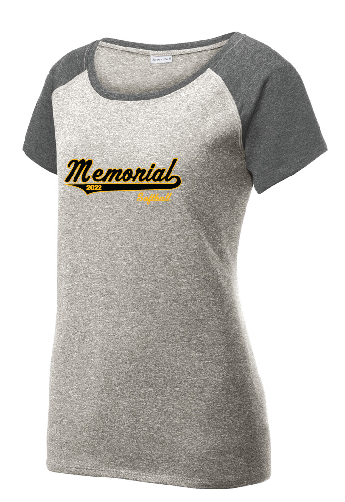 Memorial Softball - Script Design - Ladies Scoop Neck