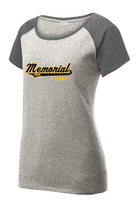 Memorial Softball - Script Design - Ladies Scoop Neck