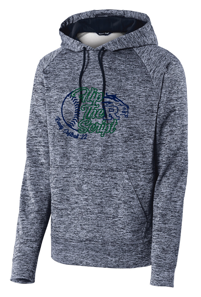 Reedy Softball - Flip the Script - Electric Dri-Fit Hoodie, Garment Color: Navy
