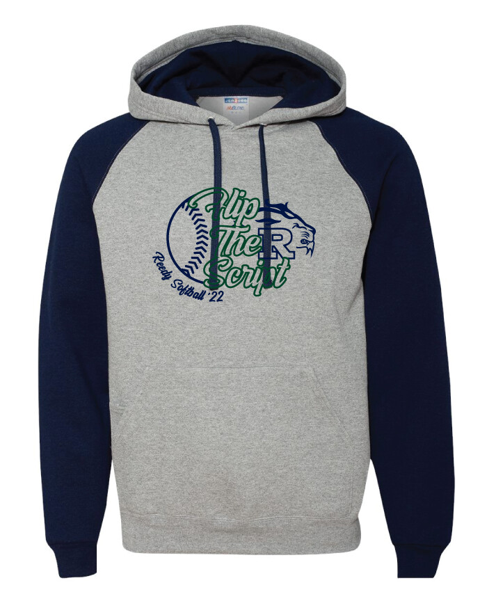 Reedy Softball - Flip the Script - Raglan Hoodie