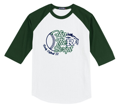 Reedy Softball - Flip the Script - Raglan Baseball