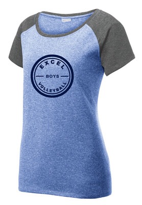 Excel Volleyball - Circle Design - Ladies Scoop Neck