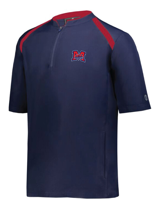 Embroidered 1/4 Zip Pullover, Size: Adult S