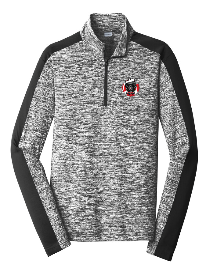 USSPWDC - Full Color - Unisex Electric Dri-Fit 1/4 Zip, Garment Color: Black/White