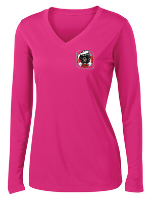 USSPWDC - Full Color - Ladies Dri-Fit V-Neck Long Sleeve