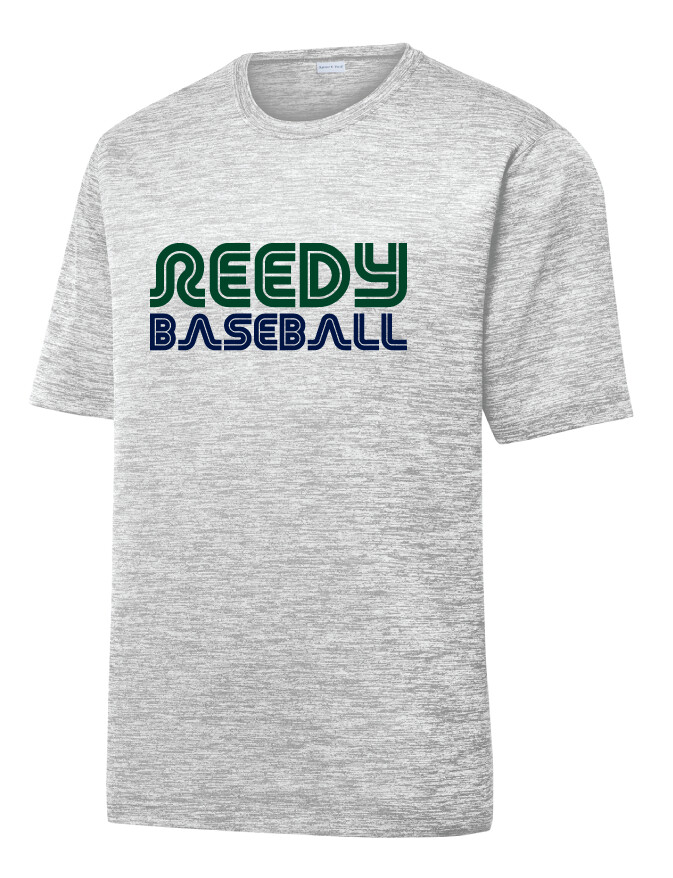 Reedy Baseball - Retro - Electric Dri-Fit Short Sleeve, Garment Color: Silver, Size: Youth S