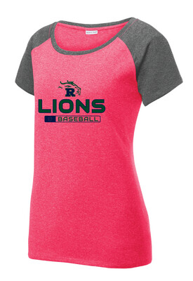 Reedy Baseball - Lions Baseball - Heather Scoop Neck