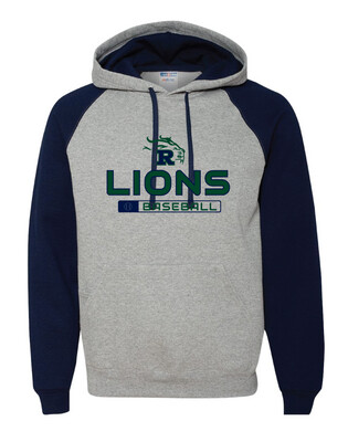 Reedy Baseball - Lions Baseball - Raglan Hoodie